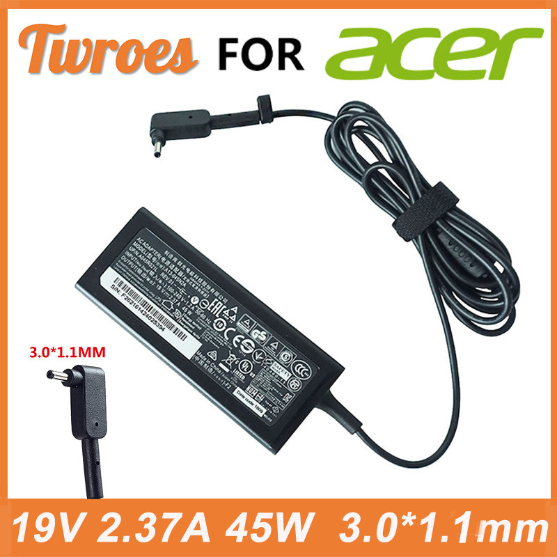 45W 19V 2.37A 3.0*1.1MM Adapter arger For Acer Aspire S7 391 V3-371 Swit12 PA-1450-26 A13-045N2A 547