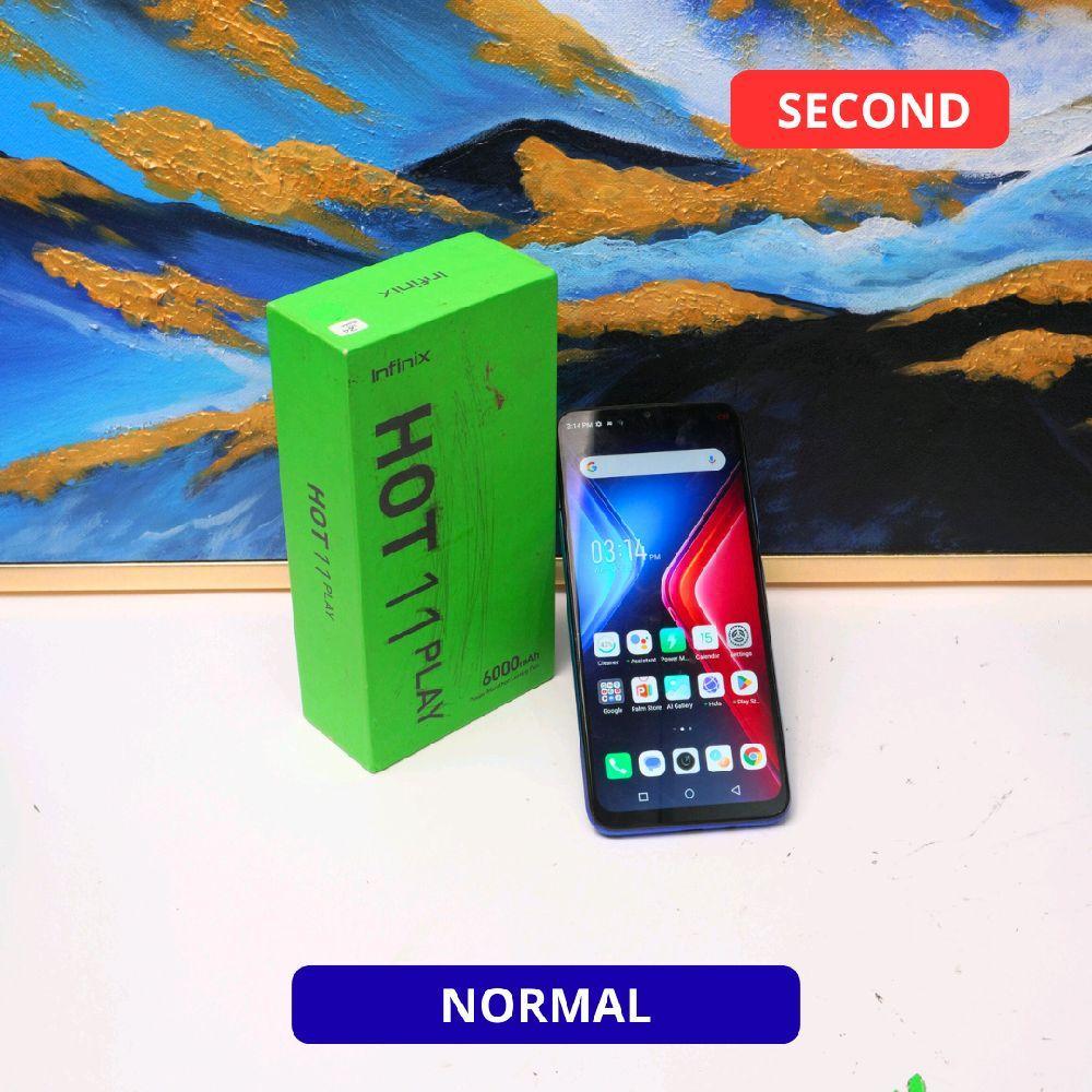 INFINIX HOT 11 PLAY 3/32 GB HP SECOND ORIGINAL SINAR MUTIARA CELL