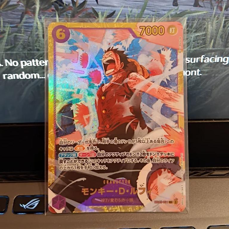 Monkey.D.Luffy SEC EB02-061 EB02 One Piece Japanese Extra Booster Anime 25th Collection Kartu ONE PI