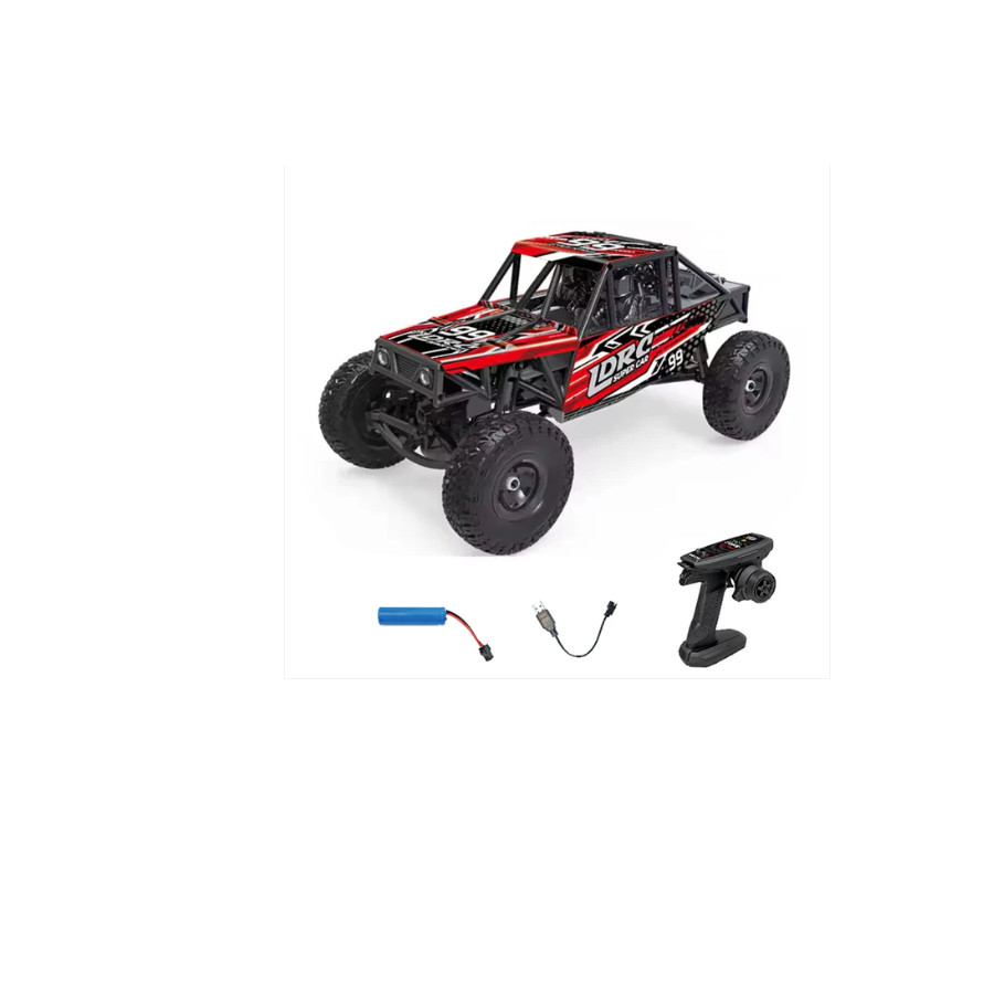 LDRC LD18499 4X4 ROCK CRAWLER (RED) 1/18 2.4GHZ SCALE RC ADVENTURE CAR #LD18499R