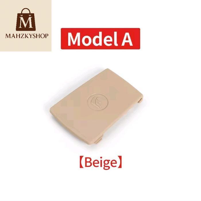PART Cover tutup Isofix Jok Belakang untuk BMW E90 E92 F30 F31 F34 E87 E84 - A beige