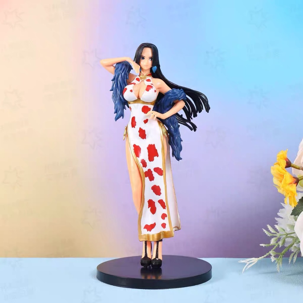 Hot One Piece Japan Anime Statue Boa Hancock cheongsam Sexy Girl PVC Action Figure Model Toy Adult C