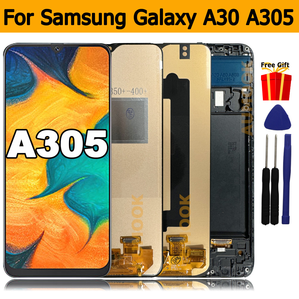 A305 LCD For Samsung Galaxy A30 LCD Tou Screen gitizer Assembly Replacement Parts for Samsung A305 A