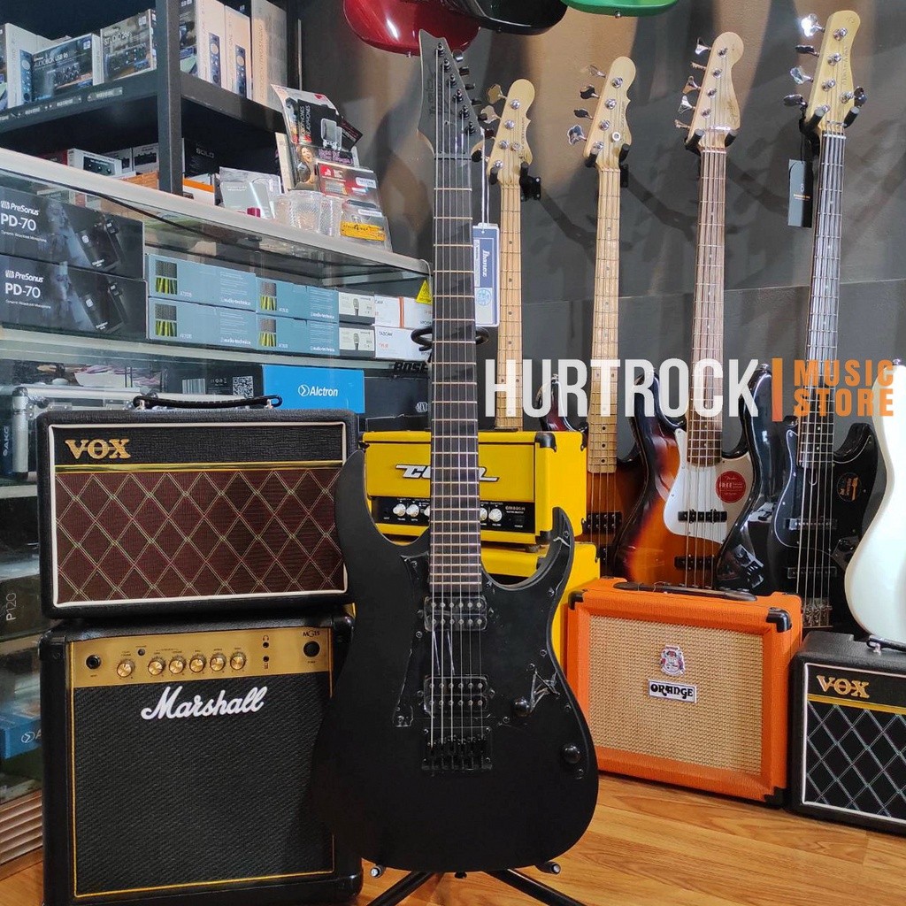 Ibanez Gitar Gio GRGR131EX-BKF Black Flat