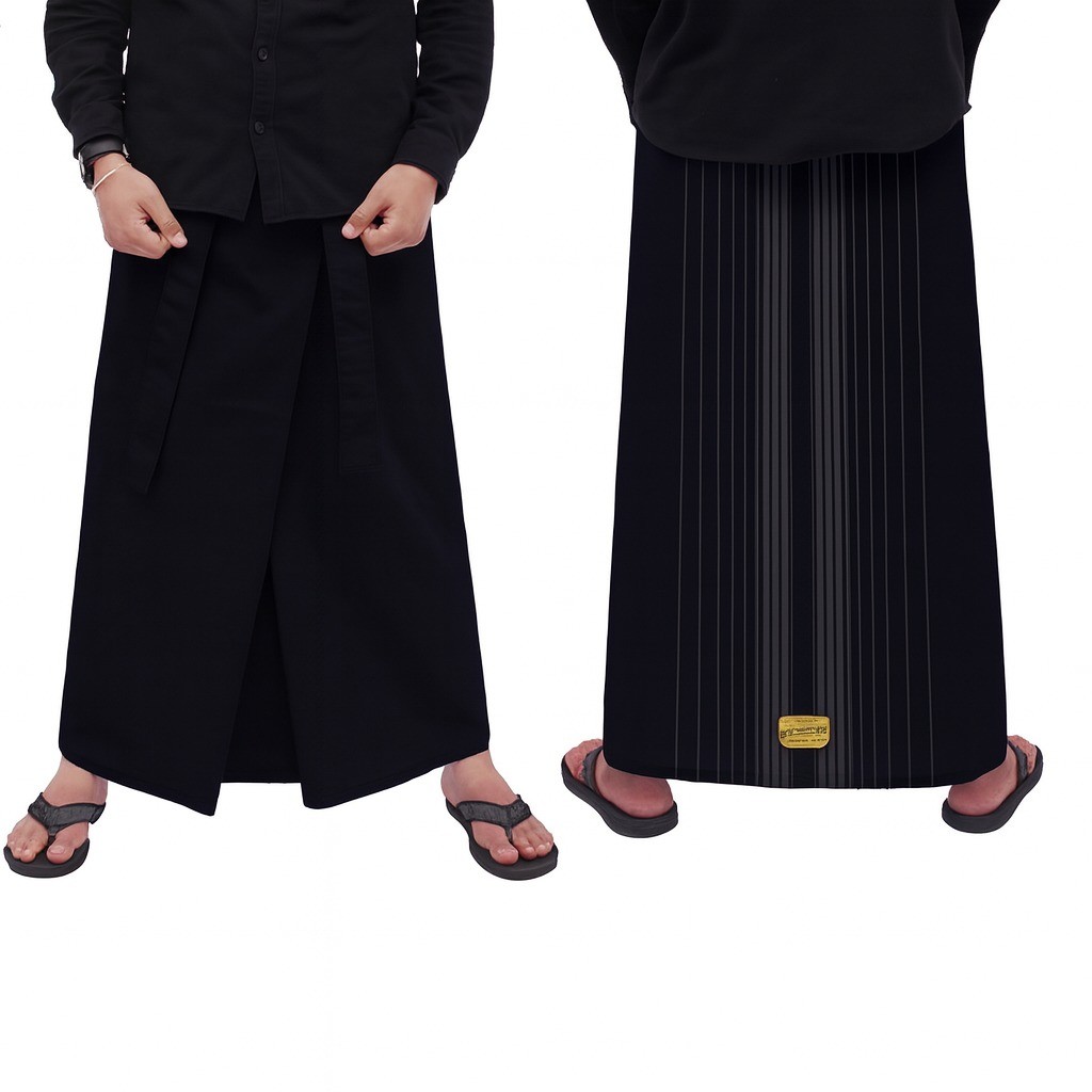 Wadimor Sarung Instan Dewasa Wadimor Hitam Salur