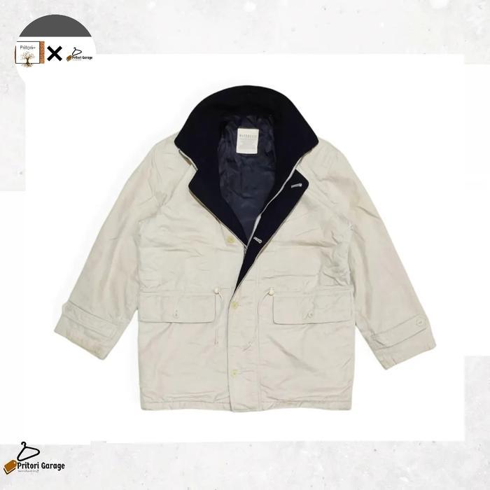 Utility Shearling Parka Outdoor Sherpa Jacket Woodhouse White Cream