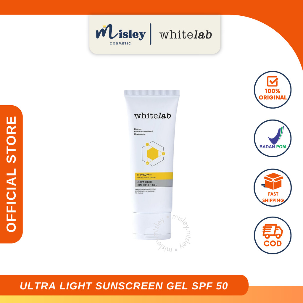 MISLEY - WHITELAB Ultra Light Sunscreen Gel Spf 50++ Pa+++ - Whitelab Sunblock - Whitelab Sunscreen