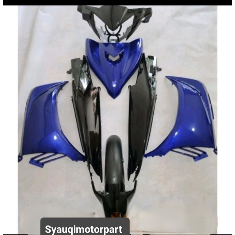 Paket Body Halus Jupiter MX New 135 Hitam Biru Termurah & Berkualitas