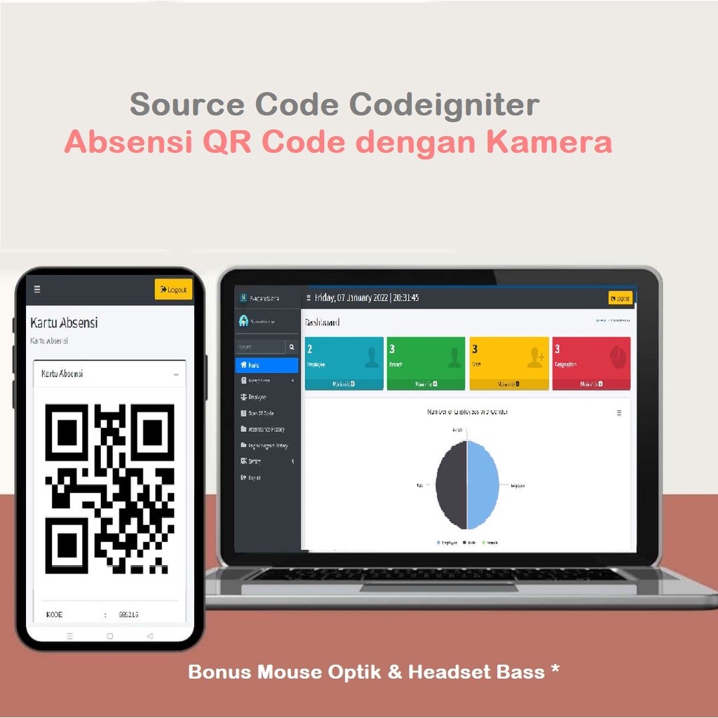 Source Code Aplikasi Absensi QR Menggunakan Kamera