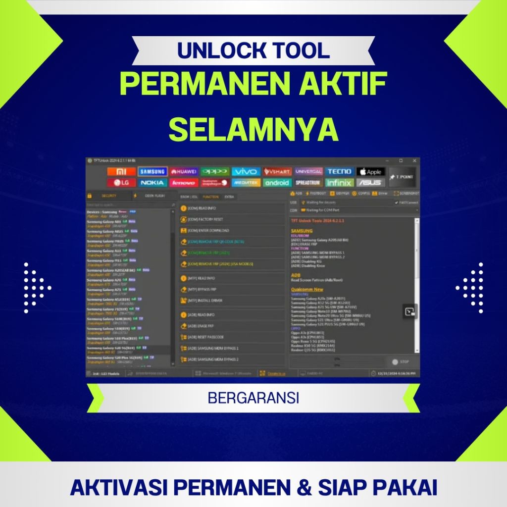 TFT Unlock Tool Permanen Aktif Selamanya Bergaransi