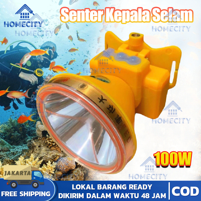 sriauliaprihatna Bisa COD Senter Kepala Selam Kawachi /Senter Kepala Selam 100W Reghargeable - Sente