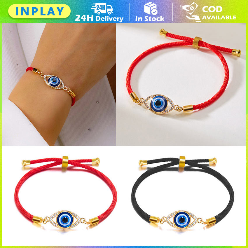 Evil Eye Bracelet Turki / Gelang Tali Handmade Simple / Nazar Boncugu Bracelet / Simple Braid Bracel