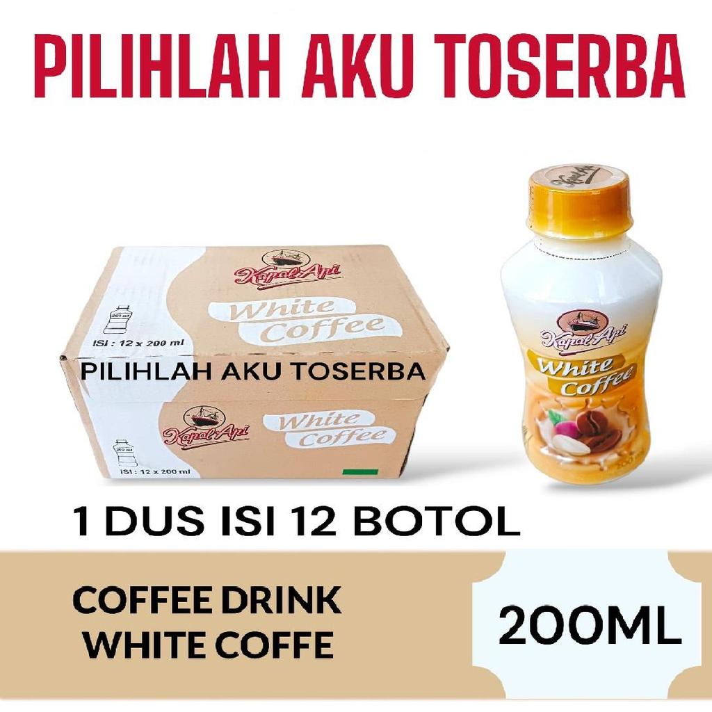 Kopi Kapal Api ( Coffee Drink )  White Coffee Kemasan Botol - ( HARGA 6 BOTOL )