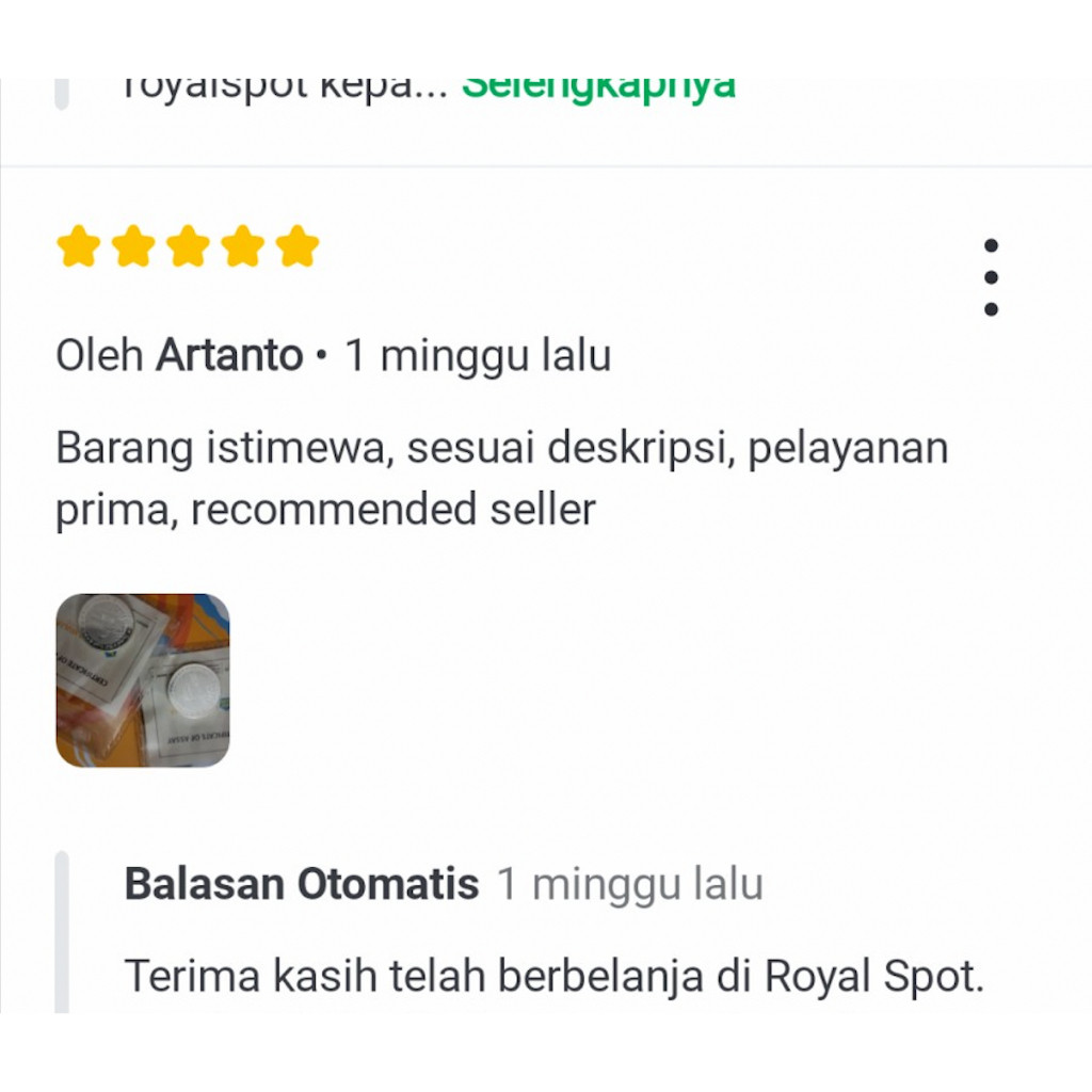 KOIN PERAK KHAMSA 5 DIRHAM ANTAM 2019 SILVER COIN MAHAR SESERAHAN GIFT (TES)