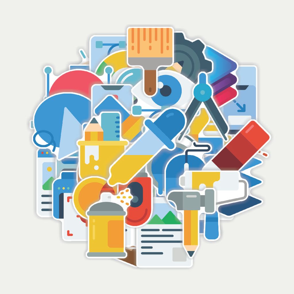 Sticker Pack Stiker Desain Grafis | Sticker TUMBLR | Stiker LAPTOP KOPER HELM