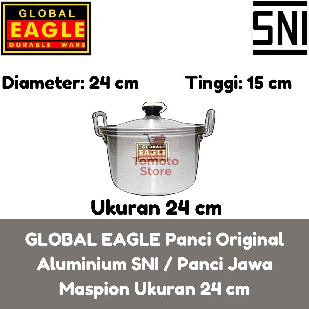 [ TOMOTOSTORE ] GLOBAL EAGLE Panci Original Aluminium SNI / Panci Jawa Maspion / Panci Kuah Sayur So