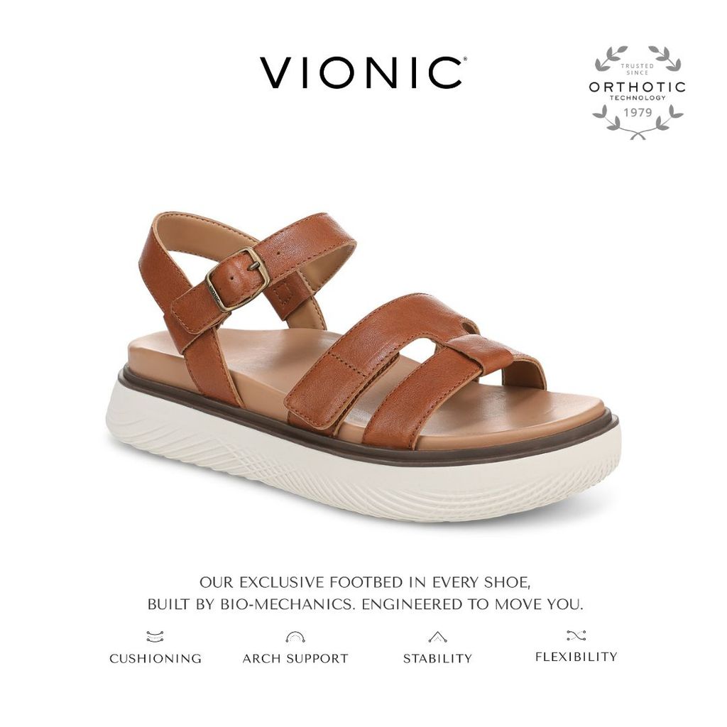 Vionic Solana Tan Sandal Wanita