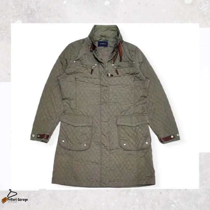 M65 Parka Long Coat Puffer Jacket Mabrun Italy Leather Sage Green