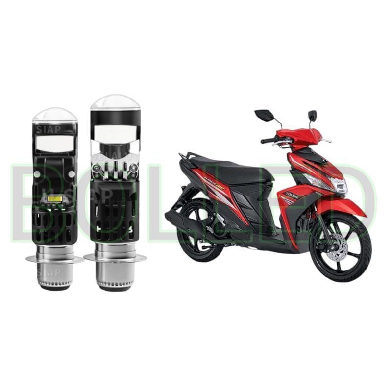 1pcs Lampu depan LED H6 Mini BiLED motor Yamaha Mio Z BLD