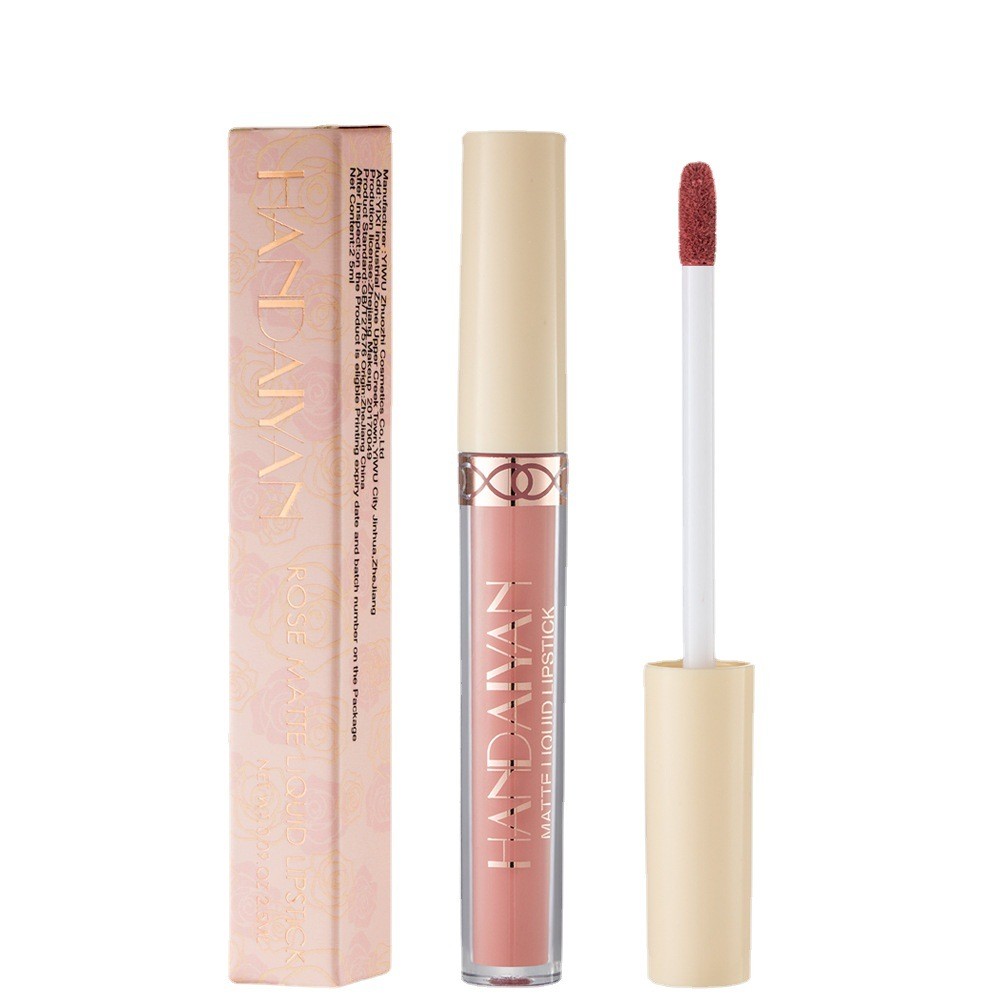 Matte Lip Gloss12Long-lasting Color Non-Fading Lip Gloss HANDAIYAN Matte Velvet Liquid Lipstick Lip 