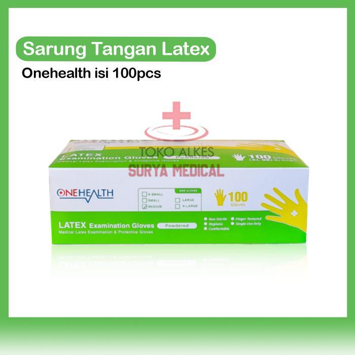 Sarung Tangan Latex Gloves | Handscoon OneHealth - S