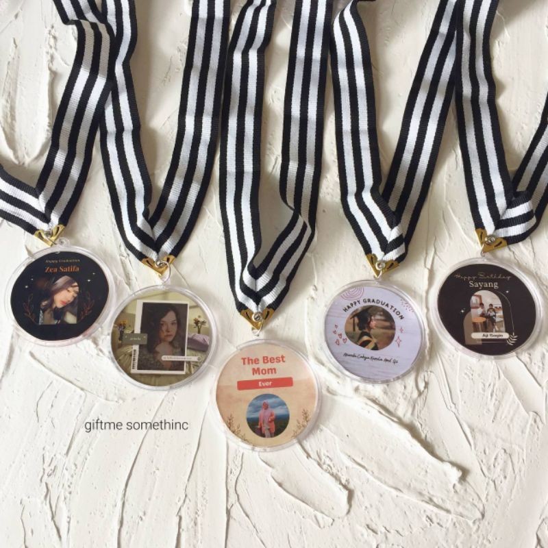 Medali Custom Foto - Medali Akrilik / Medali Wisuda / Medali Bestboyfriend / Medali Custom / Medali 
