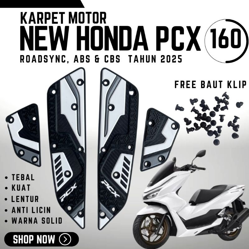 NGGESINGSHOP ALAS KAKI HONDA PCX 160 ROADSYNC ABS CBS TAHUN 2025 | AKSESORIS PCX 160 | VARIASI PCX 1