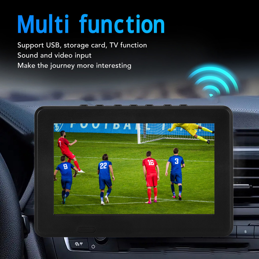 Portable gital TV 7 Inch ATSC USB Storage Card TV Function Rechargeable 1080P LED gital Television P