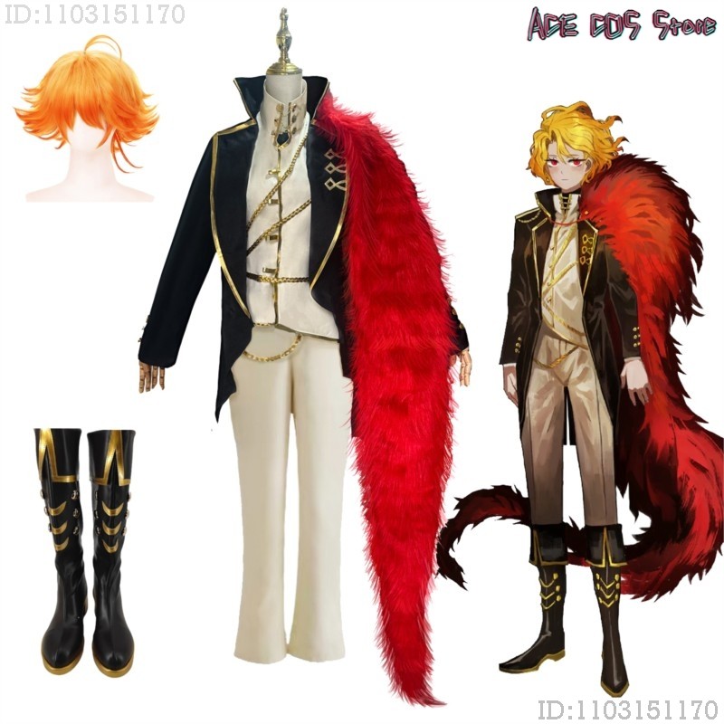 Limbus Company Don Quixote Sano Uni Cosplay Costume Wig Spoiler Outfit Cosplay Outfits Clothes Coat 