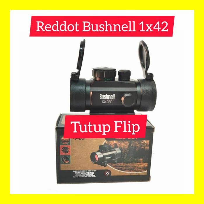 Reddot Bushnell tutup flip - Red dot Bushnell Flip