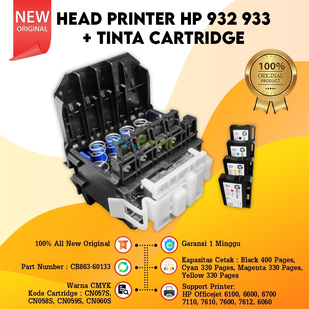 Head Printer Printhead Cartridge seri 932 933 952 953 954 955 950 951 HP Officejet