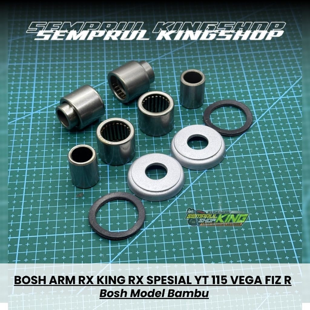 Bosh Swing Arm Bearing Rx king Rxz Rxk Yt115 FizR Jupiter Vega Model Bearing Bambu Fullset Ring Sil 