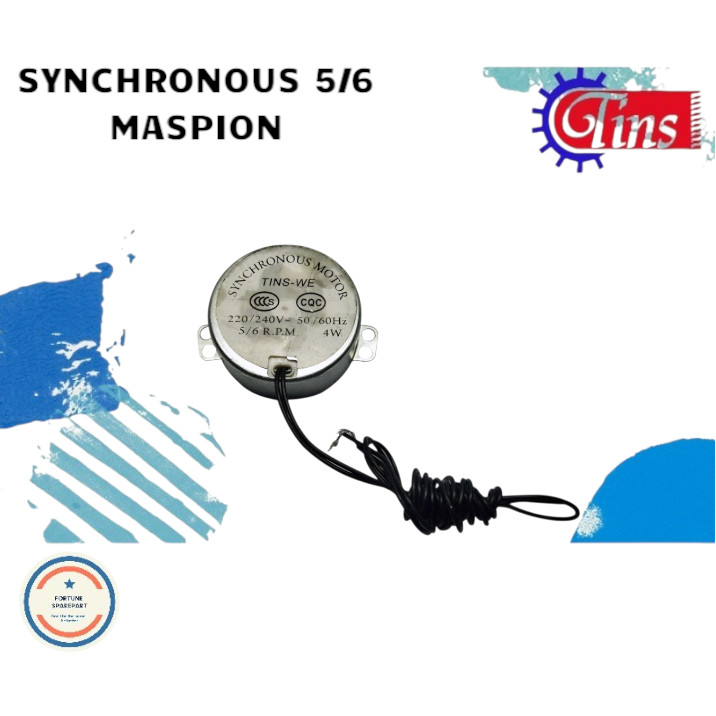 SYNCHRONOUS MOTOR MASPION 5/6 4 WATT MOTOR ROTARY KIPAS ANGIN DINDING MASPION