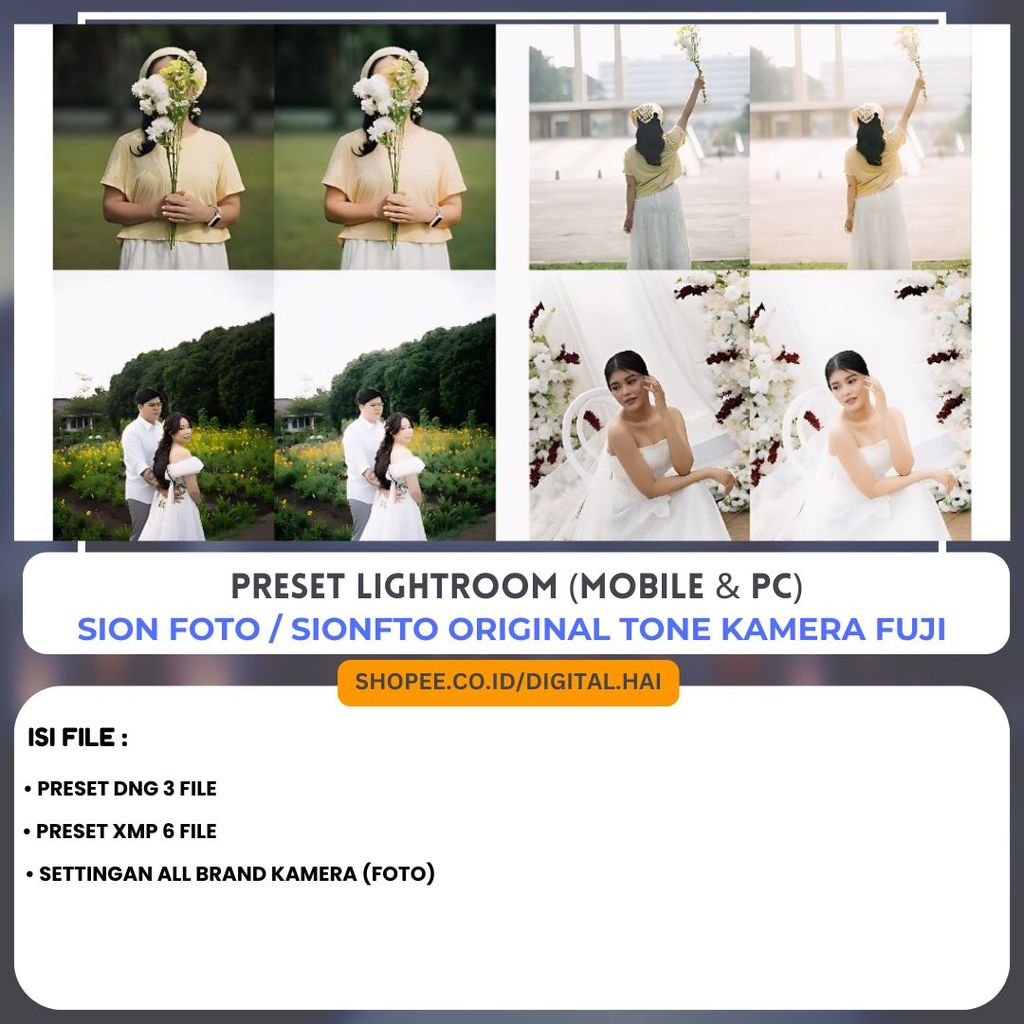 Preset Sion Foto / Sionfto Original Tone Kamera Fuji Best Seller