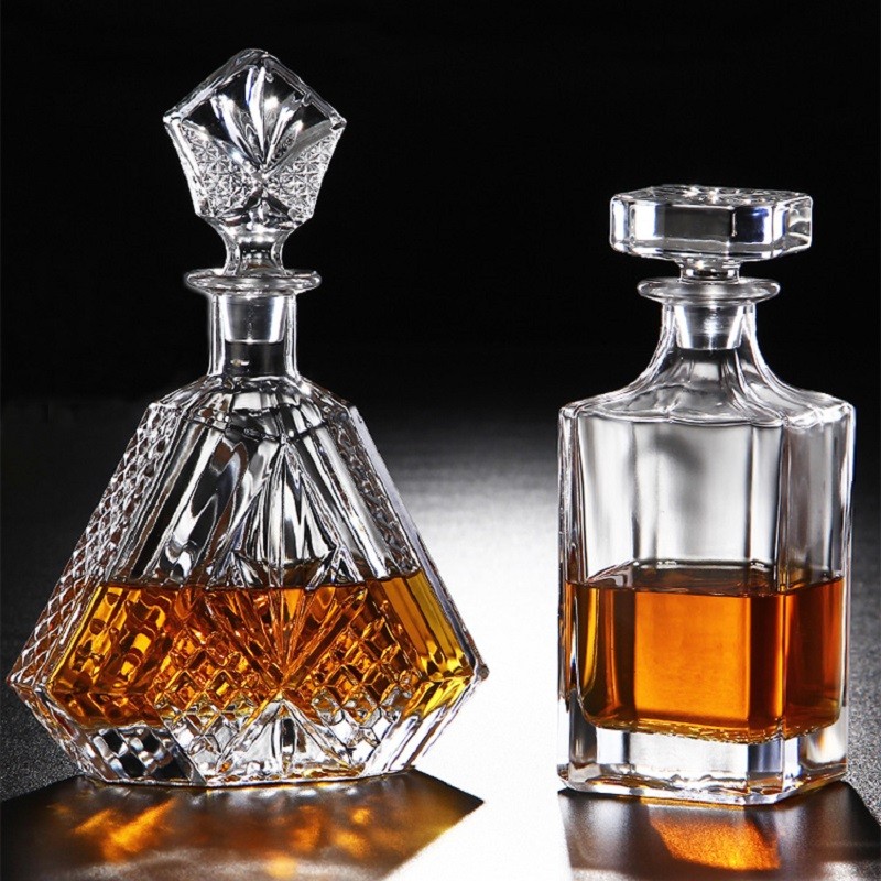 Whiskey Decanter Whiskey Bottle Crystal Glass Wine Beer Containers Glass Bottle Glass Cup Home Bar T