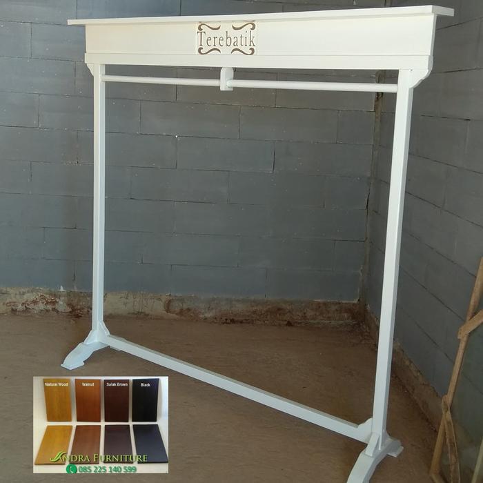 gawangan baju besar putih minimalis berkualitas model 2 tingkat KP