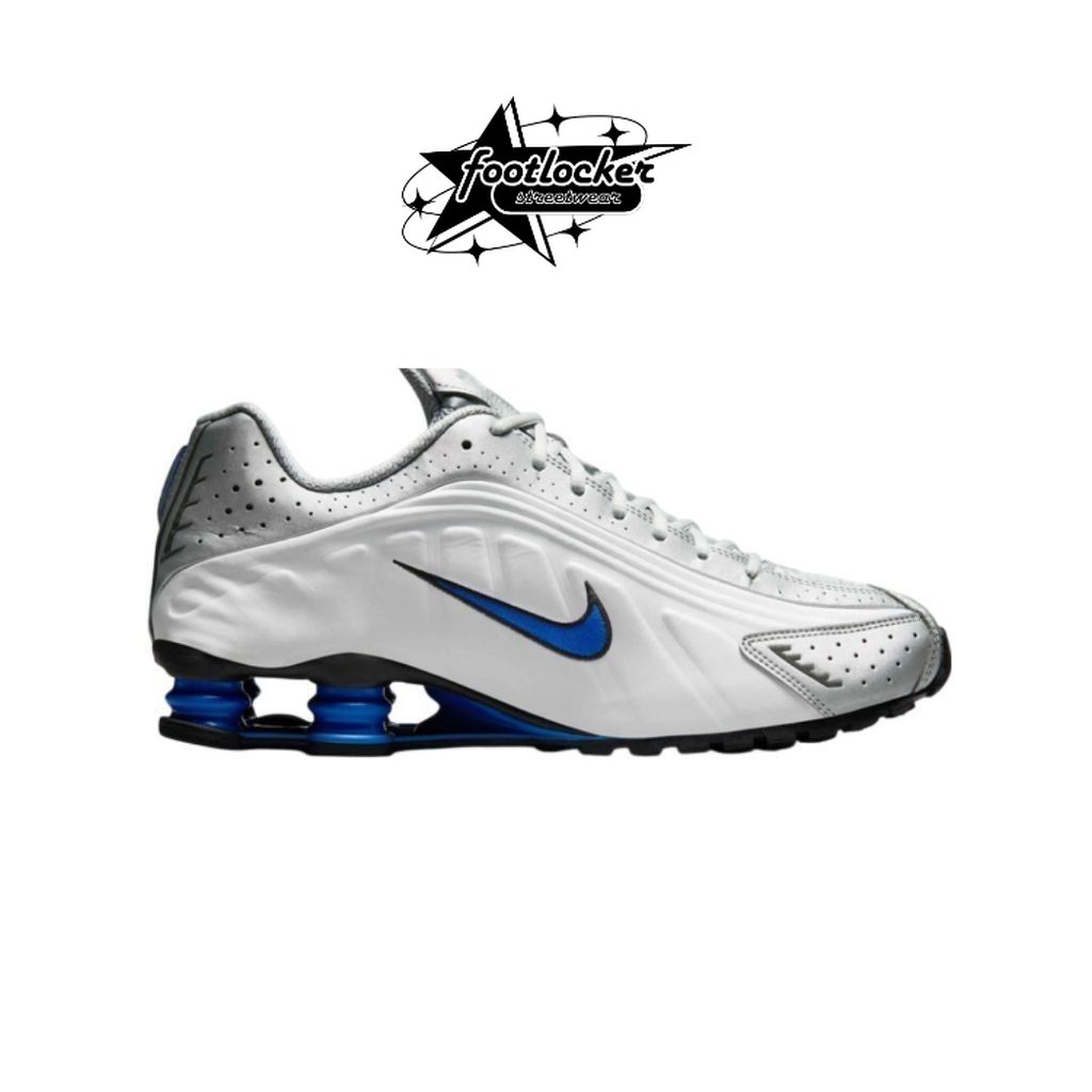 Sneakers Nike Shox R4 White Silver Blue Original