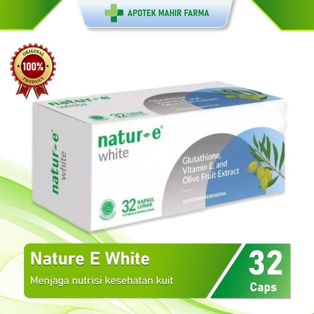 Natur E White 32 Kapsul Lunak - Suplemen Kecantikan
