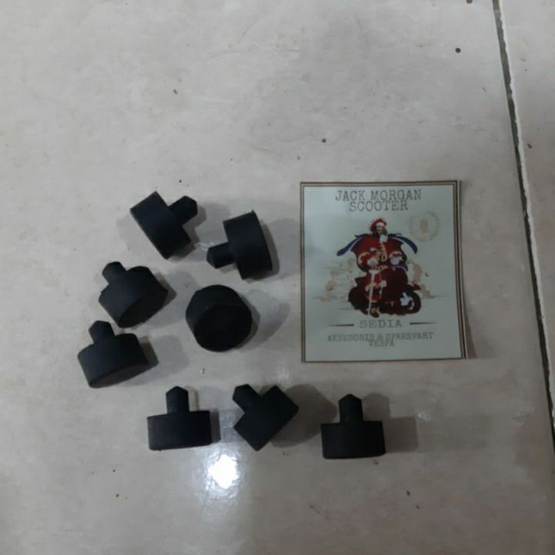 karet ganjal jok vespa