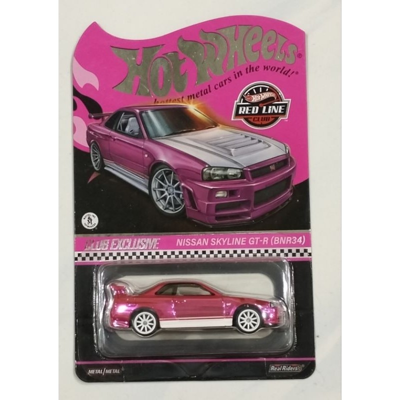 Discount Hot Wheels Rlc Nissan Skyline Gt-R (Bnr34) Hot Wheels Rlc Pink Pink Nissan Skyline