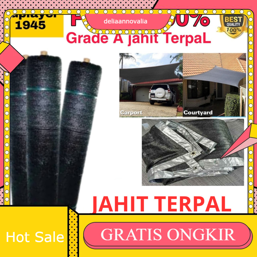 Paranet 90% Grade A Import LEBAR 6 METER ( PANJANG 10 METER ) Paranet jahit Terpal