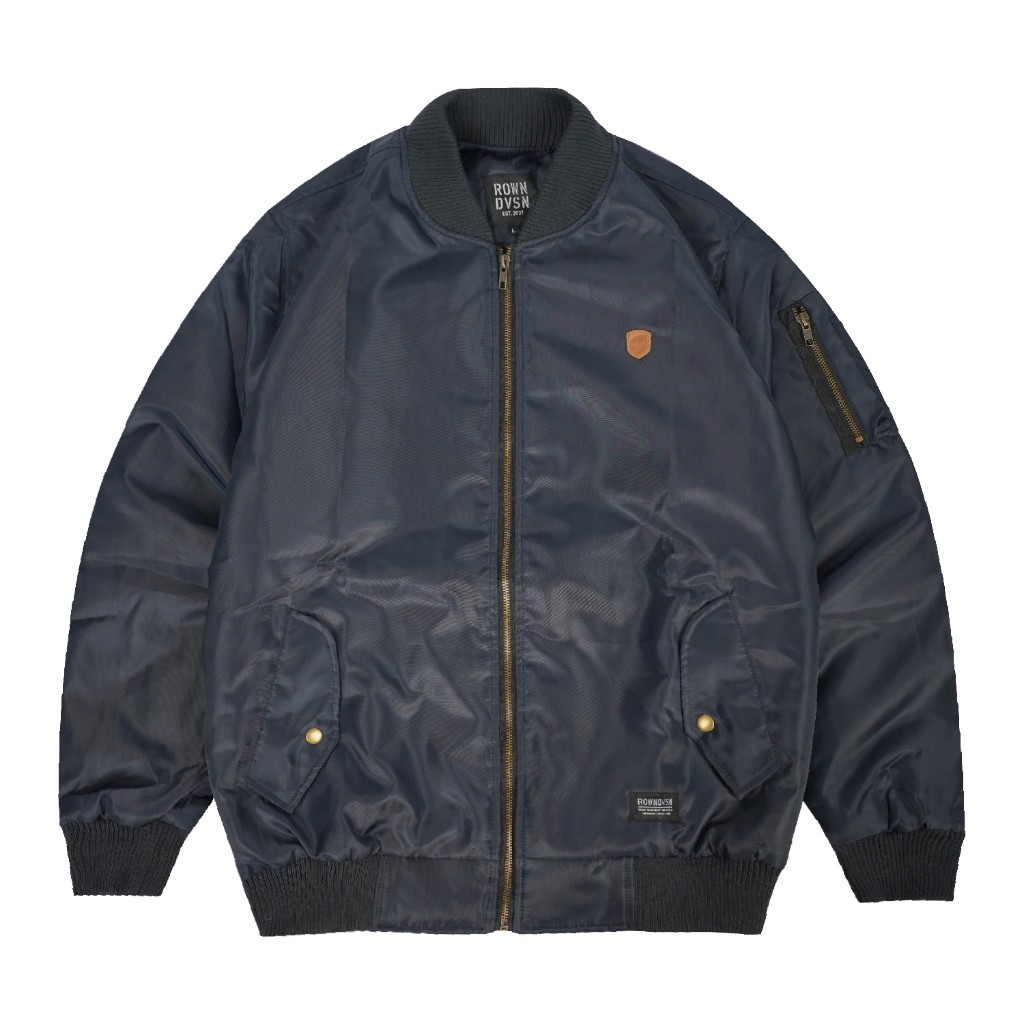Rown Division Official Bomber Jacket - Rowndvsn Jaket Ursula Navy
