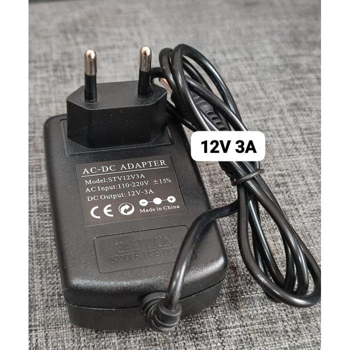 Adaptor Charger Monitor SPC 12V 3A Original – Untuk Monitor SPC SM-19HD, SM-20HD, SM-22HD, SM-24HD S