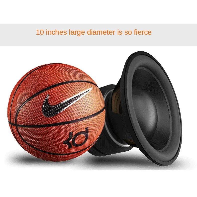 300W High Power Heavy Bass 10 Inch Wooden Active Subwoofer Active TV and Computer Soundbox Home Thea