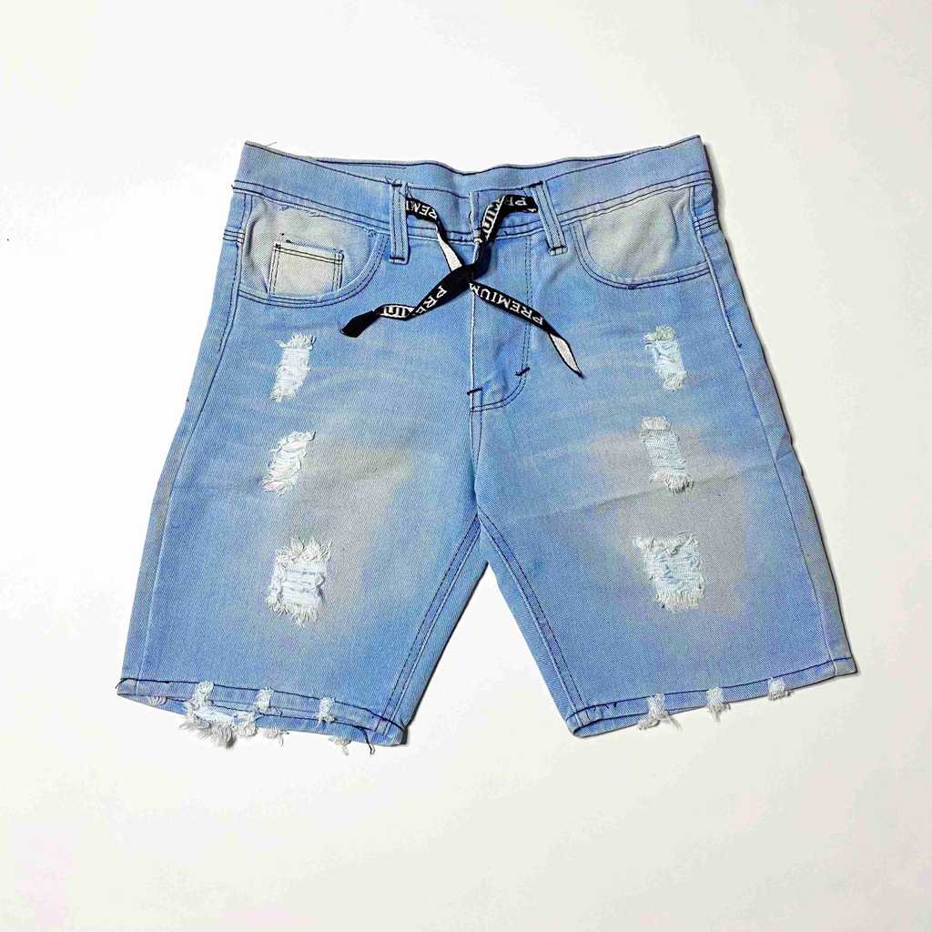 celana pendek pria - celana jeans sobek pendek cowok - celana jeans pria - celana pendek jeans sobek