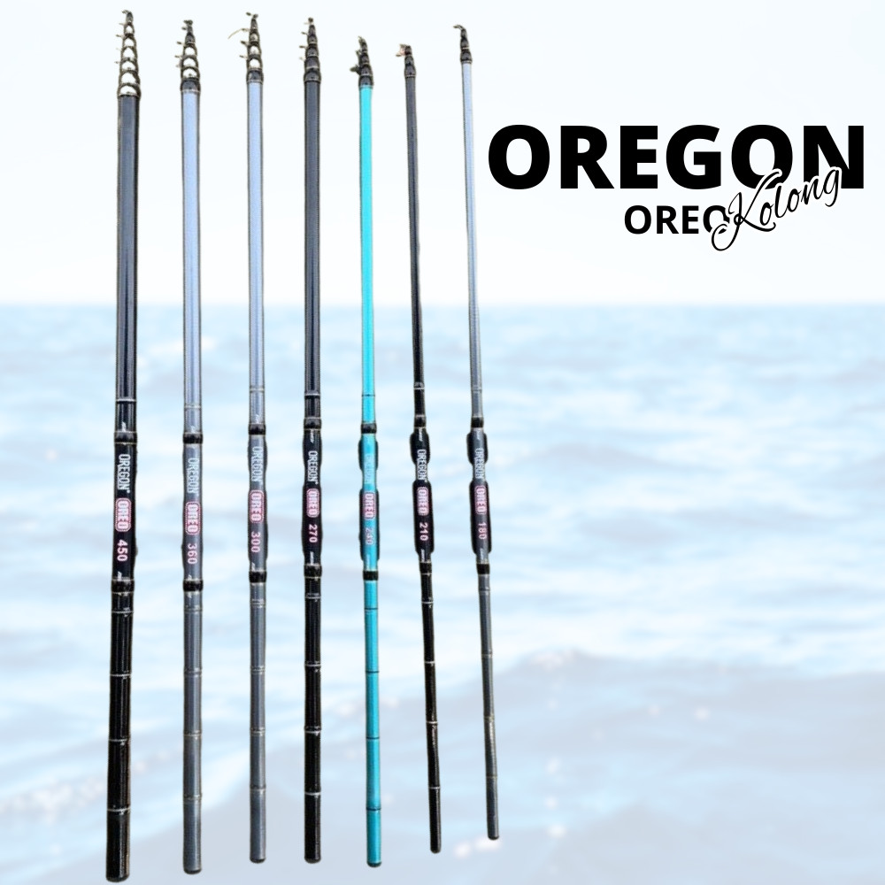 Joran Tegek Fiber Oregon Oreo Kolong Lentur 450cm
