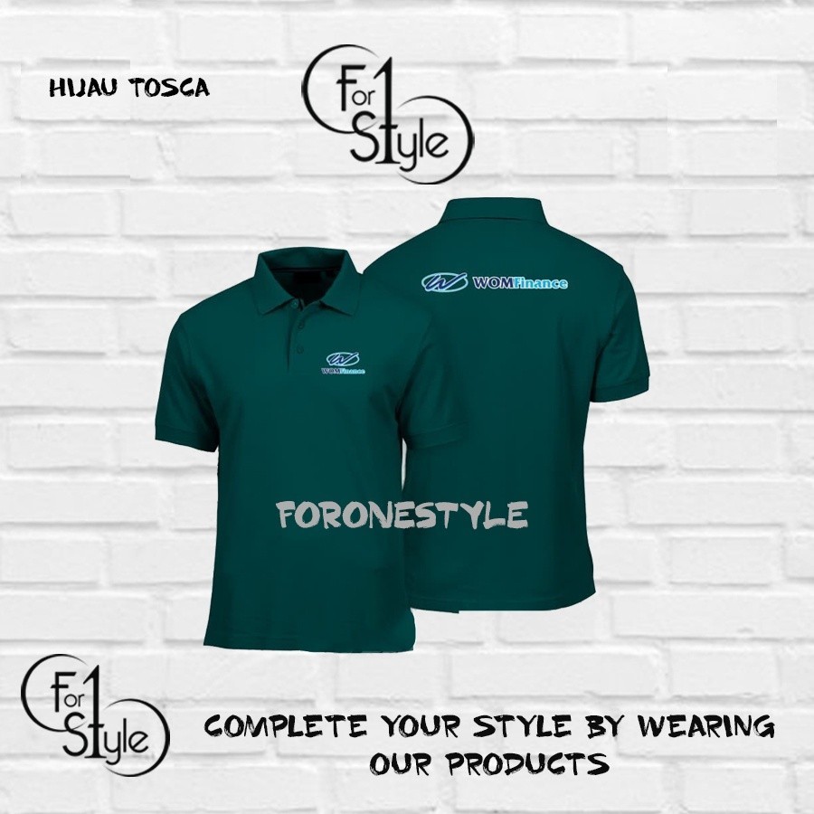 Poloshirt - Kaos Kerah Polo WOM Finance Terbaru Kualitas Distro