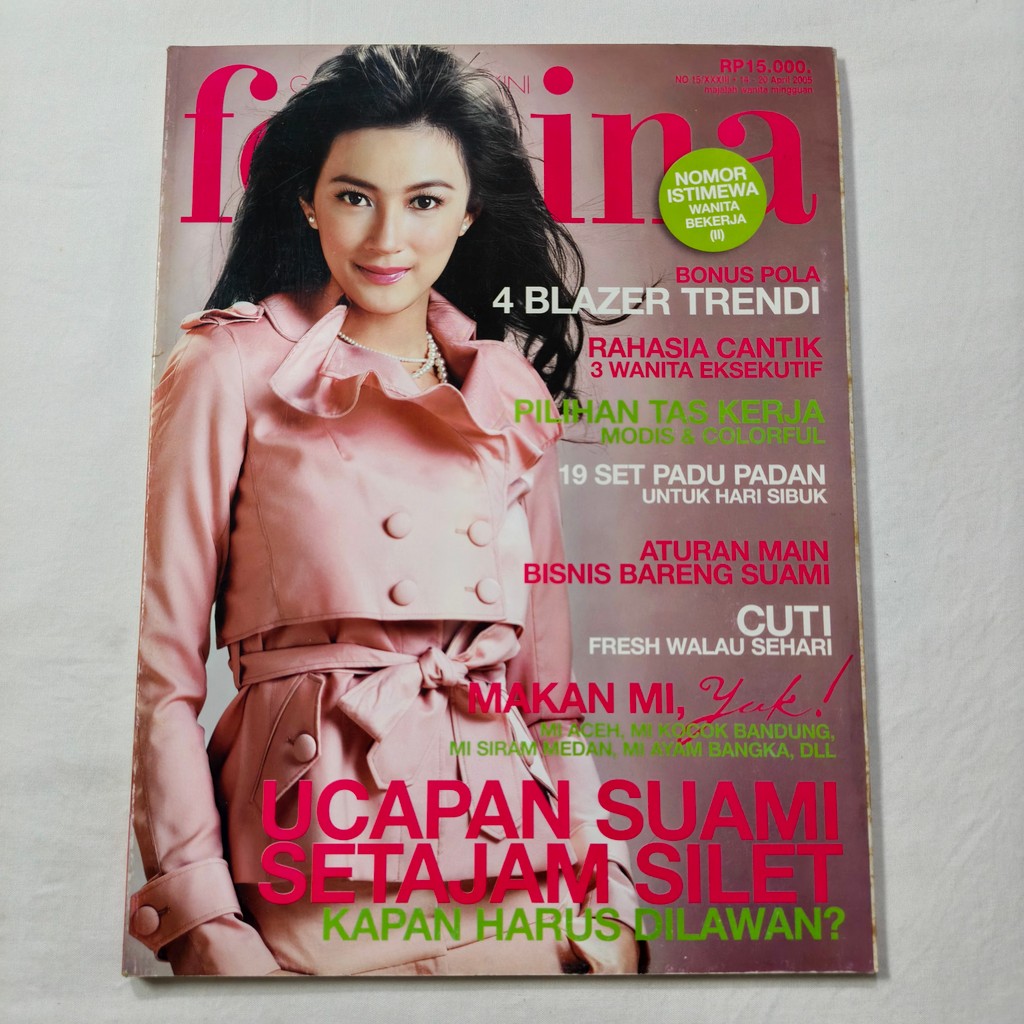 Majalah Femina Cover Cindy Lopulisa - April 2005
