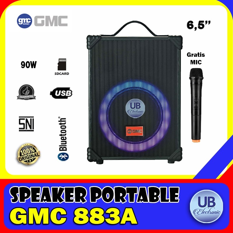 Speaker Portable GMC 883A Bluetooth 6,5 Inch