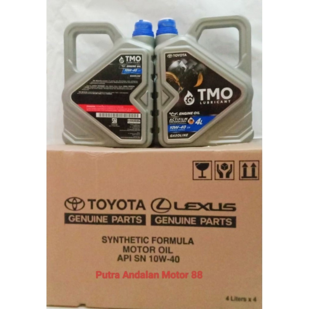 Oli TMO Toyota bensin..4 liter..10 W - 40..1 dus = 4 btlMurah